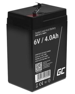 Green Cell AGM VRLA 6V 4Ah maintenance-free battery for the alarm system, cash register, toys