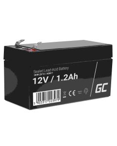 Green Cell AGM VRLA 12V 1.2Ah maintenance-free battery for the alarm system, cash register, toys