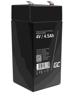 Green Cell AGM VRLA 4V 4.5Ah maintenance-free battery for the alarm system, cash register, toys