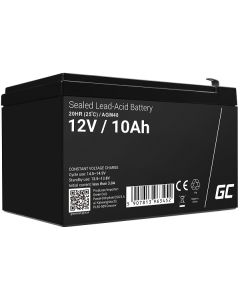 Green Cell AGM VRLA 12V 10Ah maintenance-free battery for UPS units