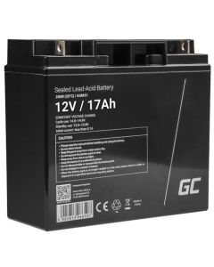 Green Cell AGM VRLA 12V 17Ah maintenance-free battery for mower, scooter, boat, wheelchair