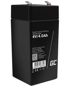 Green Cell AGM VRLA 4V 4Ah maintenance-free battery for the alarm system, cash register, toys