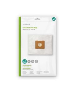 Nedis DUBG120AEP10- sáčky do Vysavače | 10 kusů | Syntetický | Nejprodávanější za: Philips / Electrolux | Bílá