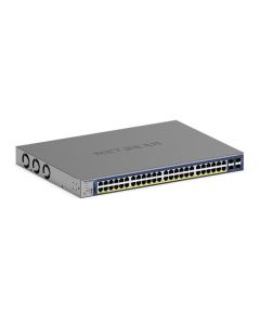Netgear 48-Port Gigabit Ethernet, PoE+, Smart Switch, Cloud Management, 4 SFP+ Ports (380W)  - GS752TXP