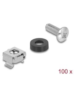 Delock 10” a 19” Racková montážní sada 100 kusů