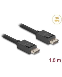 Delock DisplayPort kabel 16K 60 Hz 80 Gbps 1,8 m