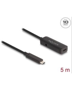 Delock Aktivní prodlužovací kabel USB 10 Gbps USB Type-C™ 5 m