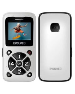 EVOLVEO EasyPhone ID, mobilní telefon pro seniory, bílá