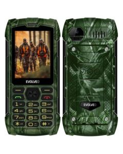 EVOLVEO StrongPhone H1, vodotěsný odolný Dual SIM telefon, lovecká kamufláž