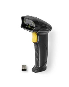 Nedis BSCNW1D100BK - Čtečka čárových kódů| Laser | Bezdrátové |1D lineární | Napájení z baterie / Napájení z USB