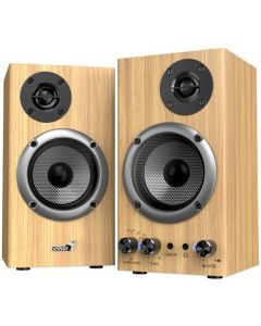 Genius SP-HF520BT Reproduktory, 2.0, 20W, Bluetooth, 3,5mm jack, dřevěné, hnědé