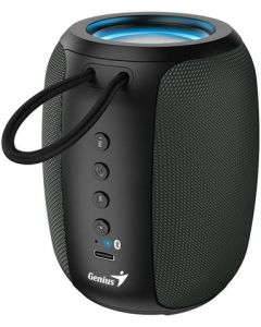 Genius SP-915BT Reproduktor, bezdrátový, Bluetooth, 5W, LED podsv.,USB-C,výdrž až 6 hod.,mikrofon, podpora Copilot,šedo-černá