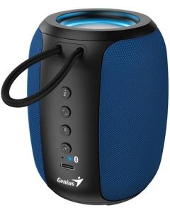 Genius SP-915BT Reproduktor, bezdrátový, Bluetooth, 5W, LED podsv.,USB-C,výdrž až 6 hod.,mikrofon, podpora Copilot,modro-černá
