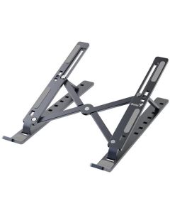 Genius G-Stand M250, Podstavec, pro notebook, tablet a telefon, nastavitelný, skládací, nosnost 15kg, hliníkový, šedý