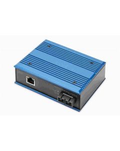 DIGITUS Průmyslový Gigabit Ethernet Media Konvertor, SM SC konektor, 1310nm, až 20 km