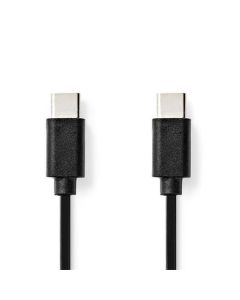 Nedis CCGL60700BK10- USB Kabel | USB 2.0 | USB-C Zástrčka | USB-C Zástrčka | 1.00 m | Černá