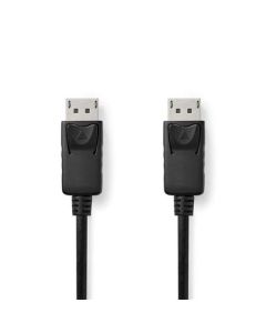Nedis CCGL37010BK20 - Displayport kabel | DisplayPort Zástrčka | DisplayPort Zástrčka | 4K@60Hz |  2.00 m | Černá