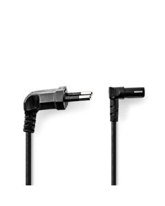 Nedis CEGL11075BK20 - Napájecí Kabel  | Typ F Zástrčka | IEC-320-C1 | Úhlový | Úhlový | 2.00 m | Černá