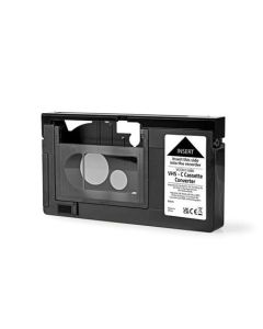 Nedis VCON110BK - VHS Převodník | Konverze: VHS-C na VHS | Plug and play | Černá