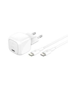 Belkin BOOST CHARGE™ 30W USB-C Power Delivery PPS nástěnná nabíječka + 1m USB-C na USB-C kabel, bílá