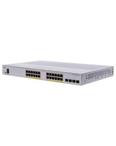 Cisco switch CBS250-24P-4X (24xGbE,4xSFP+,24xPoE+,195W,fanless) - REFRESH