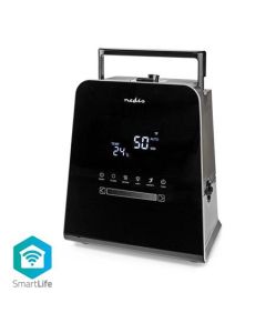 Nedis HUMI150BKW - Zvlhčovač Vzduchu SmartLife | 5.5 L | Vlhkoměr | Časovač | Dálkové ovládání | Noční režim | Černá