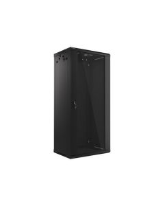LANBERG RACKOVÁ SKŘÍŇ 19" NÁSTĚNNÁ 27U/600X450 (v rozloženém stavu) S PROSKLENÝMI DVEŘMI ČERNÁ  V2