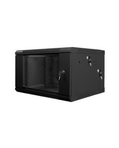 LANBERG RACKOVÁ SKŘÍŇ 19" DVOUDÍLNÁ NÁSTĚNNÁ 6U/600X600 (v rozloženém stavu) ČERNÁ 