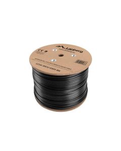LANBERG LAN KABEL CAT.6 UTP 305M PEVNÝ VENKOVNÍ S GELOVOU VÝPLNÍ CU ČERNÝ FLUKE PASS 