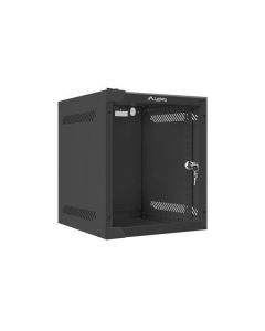 LANBERG RACKOVÁ SKŘÍŇ 10" PRO MONTÁŽ NA STĚNU 6U/280X310 (v rozloženém stavu) S PROSKLENÝMI DVEŘMI ČERNÁ 