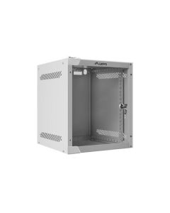 LANBERG RACKOVÁ SKŘÍŇ 10" NÁSTĚNNÁ 6U/280X310 (v rozloženém stavu) S PROSKLENÝMI DVEŘMI ŠEDÁ 