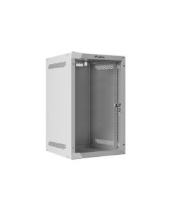 LANBERG RACKOVÁ SKŘÍŇ 10" NÁSTĚNNÁ 9U/280X310 (v rozloženém stavu) S PROSKLENÝMI DVEŘMI ŠEDÁ 