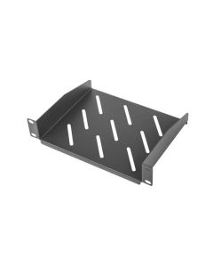 LANBERG 10" PEVNÁ POLICE 1U/254X180MM MAX. NOSNOST DO 20 KG ČERNÁ 