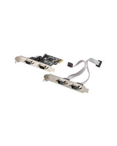 LANBERG KARTA PCI EXPRESS X1->4X DB-9(COM) NÍZKOPROFILOVÝ 