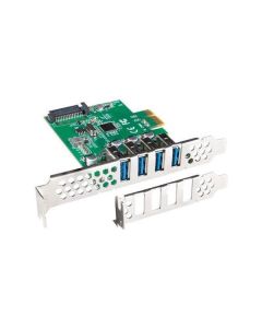 LANBERG KARTA PCI EXPRESS X1->4X USB-A 3.1 GEN1 LOW PROFILE 