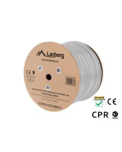 LANBERG LAN KABEL CAT.6A UFTP 305M SOLID CU LSZH GREY CPR + FLUKE PASSED 
