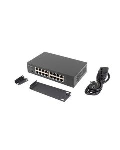LANBERG PŘEPÍNAČ  RSGE-16 16X 1GB GIGABITOVÝ ETHERNET NEŘÍZENÝ RACK 10"/19"