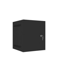 LANBERG RACKOVÁ SKŘÍŇ 10" PRO MONTÁŽ NA STĚNU 6U/280X310 PRO VLASTNÍ MONTÁŽ S KOVOVÝMI DVEŘMI ČERNÁ  (PLOCHÉ BALENÍ)