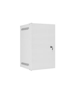 LANBERG RACKOVÁ SKŘÍŇ 10" PRO MONTÁŽ NA STĚNU 9U/280X310 PRO VLASTNÍ MONTÁŽ S KOVOVÝMI DVEŘMI ŠEDÁ  (PLOCHÉ BALENÍ)