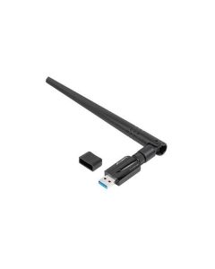 LANBERG USB ADAPTÉR BEZDRÁTOVÁ SÍŤOVÁ KARTA  NC-1200-WIE AC1200 DUAL BAND 1X INTERNÍ + 1X EXTERNÍ ANTÉNA