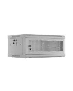 LANBERG RACKOVÁ SKŘÍŇ 19" NÁSTĚNNÁ 4U/600X450 S PERFOROVANÝMI DVEŘMI ŠEDÁ  (PLOCHÉ BALENÍ)