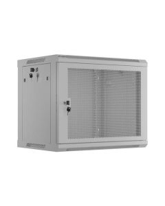 LANBERG 19" RACKOVÁ SKŘÍŇ PRO MONTÁŽ NA STĚNU 9U/600X450 S PERFOROVANÝMI DVEŘMI ŠEDÁ  (PLOCHÉ BALENÍ)