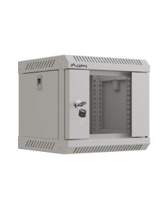 LANBERG RACKOVÁ SKŘÍŇ 10" NÁSTĚNNÁ 4U/300X300 (v rozloženém stavu) S PROSKLENÝMI DVEŘMI ŠEDÁ 