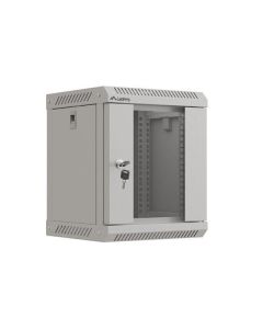 LANBERG RACKOVÁ SKŘÍŇ 10" NÁSTĚNNÁ 6U/300X300 (v rozloženém stavu) S PROSKLENÝMI DVEŘMI ŠEDÁ 