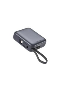 SWISSTEN POWER BANK 10000 mAh S INTEGROVANÝMI KABELY  USB-C A LIGHTNING VESMÍRNĚ STŘÍBRNÁ