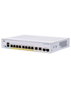 Cisco switch CBS250-8P-E-2G (8xGbE,2xGbE/SFP combo,8xPoE+,60W,fanless) - REFRESH