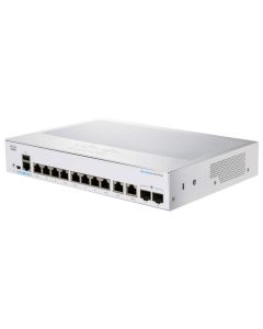 Cisco switch CBS250-8T-E-2G (8xGbE,2xGbE/SFP combo,fanless) - REFRESH