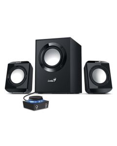 Genius SW-2.1 300 Ver. II , Reproduktory, 2.1, 10W, ovládací modul, 2× 3,5mm jack, černé