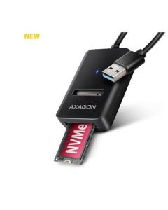 AXAGON ADM2-AM USB-A 10Gbps - M.2 NVMe & SATA SSD adaptér, kabel USB-A 10cm