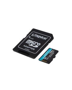 KINGSTON 128GB microSDXC Canvas Go Plus Gen4 200MB/s A2 U3 V30 Card + Adapter